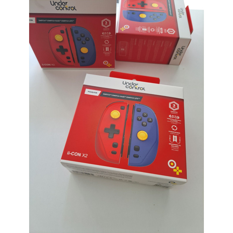 Paire de manettes SWITCH 1 Under Control – Bleu/Rouge