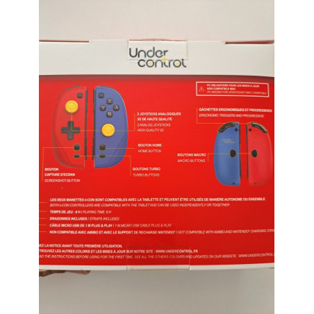 Paire de manettes SWITCH 1 Under Control – Bleu/Rouge