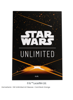 Star Wars Unlimited Art : Protèges-cartes dos orange