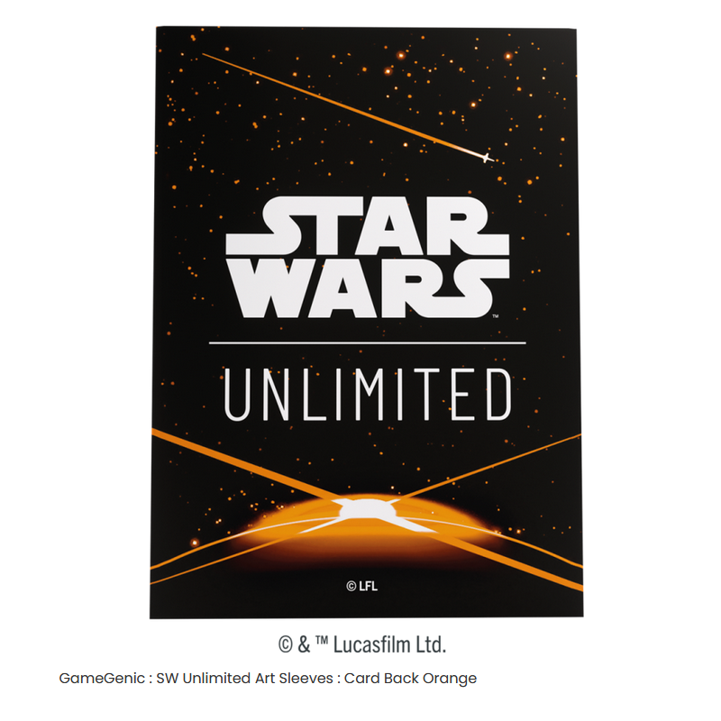 Star Wars: Unlimited Art Sleeves Card Back orange