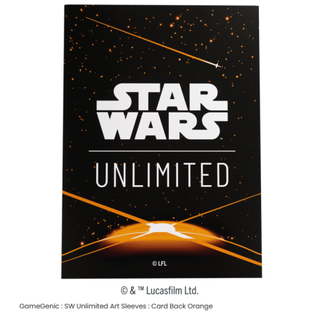 Star Wars: Unlimited Art Sleeves Card Back orange