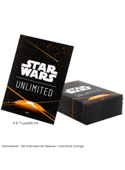 Star Wars Unlimited Art : Protèges-cartes dos orange 2
