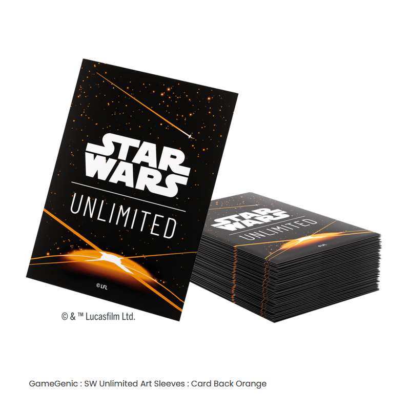 Star Wars: Unlimited Art Sleeves Card Back orange