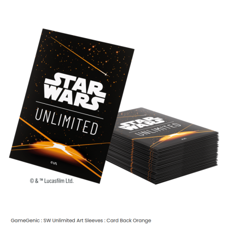 Star Wars: Unlimited Art Sleeves Card Back orange