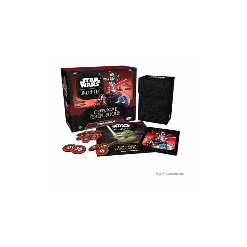 Star Wars : Unlimited Crépuscule de la République - Boîte Avant-première