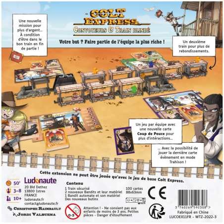 Colt Express - Convoyeurs & Train blindé - Extension