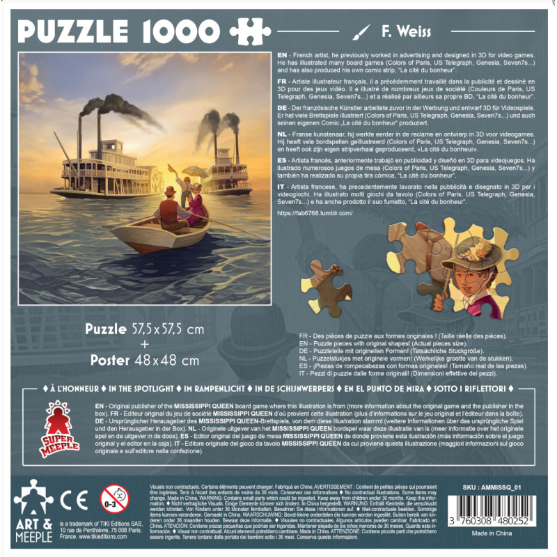 Art & Meeple – Puzzle Mississippi Queen
