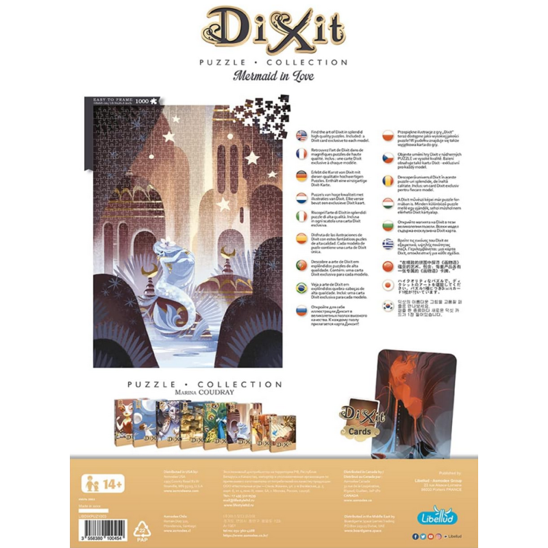 Dixit Puzzle Collection Sirène en Amour, 1000 pièces,