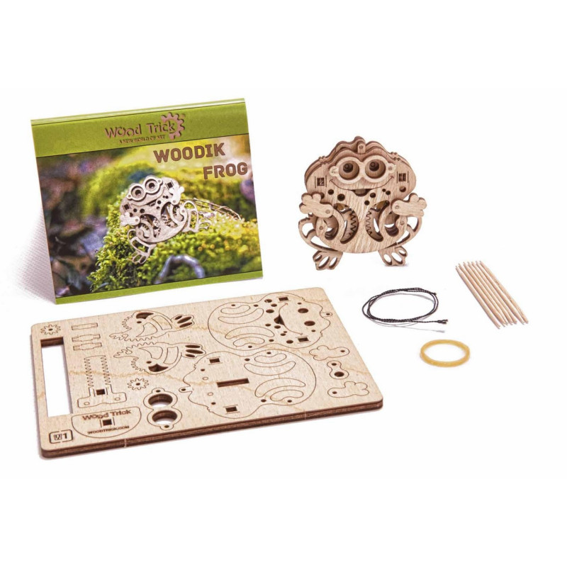 "Woodik Frog" - Puzzle mécanique en bois 3D