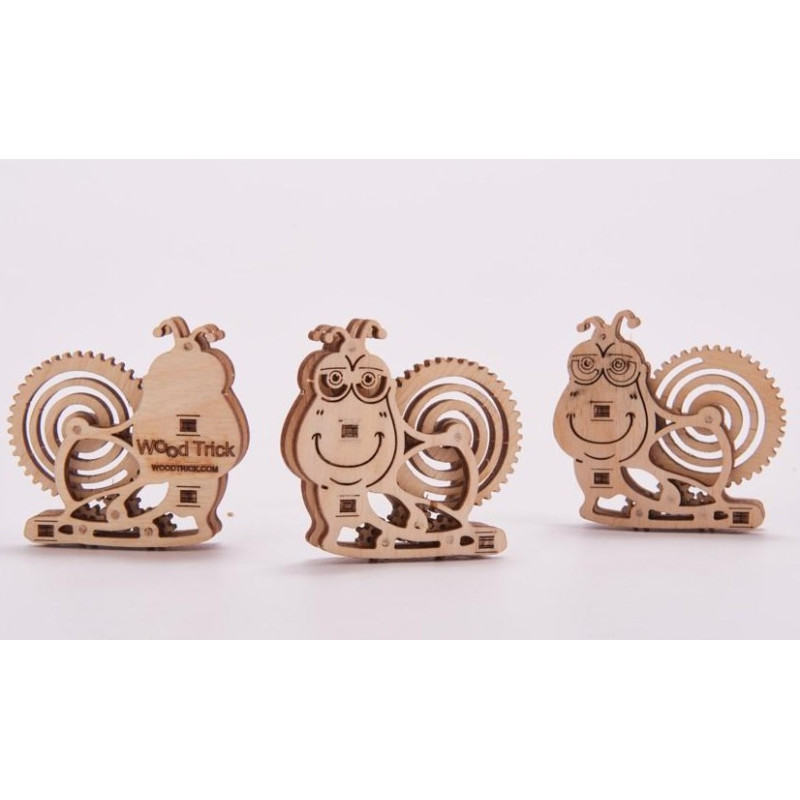 "Woodik Snail" - Puzzle mécanique en bois 3D