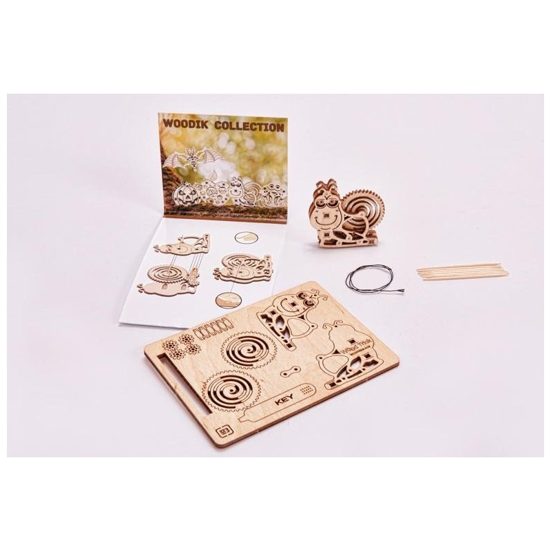 "Woodik Snail" - Puzzle mécanique en bois 3D