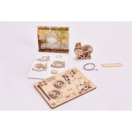 "Woodik Snail" - Puzzle mécanique en bois 3D