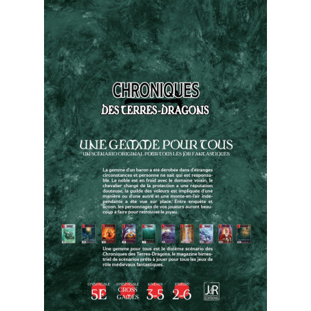 CHRONIQUES DES TERRES DRAGONS – N°9 – Une Gemme Pour Tous