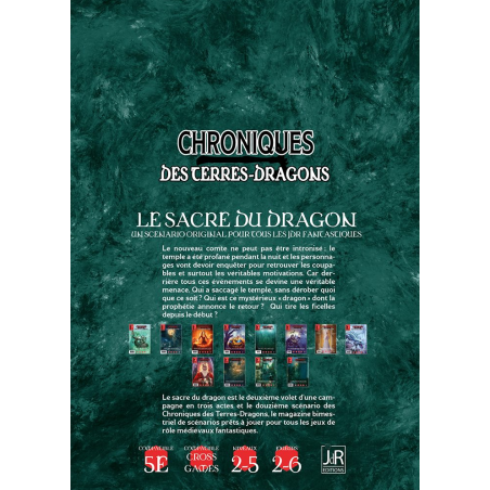 CHRONIQUES DES TERRES DRAGONS – N°11 – Le Sacre du Dragon